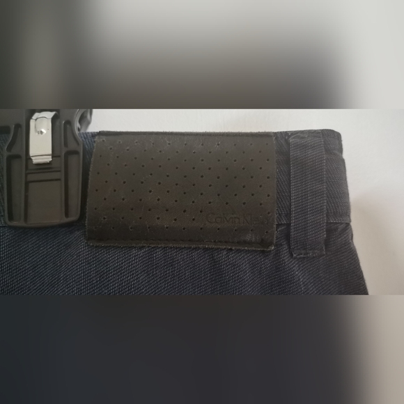 Calvin Klein Men's 40X30 Navy Blue 100% Cotton Pants - Picture 3 of 7